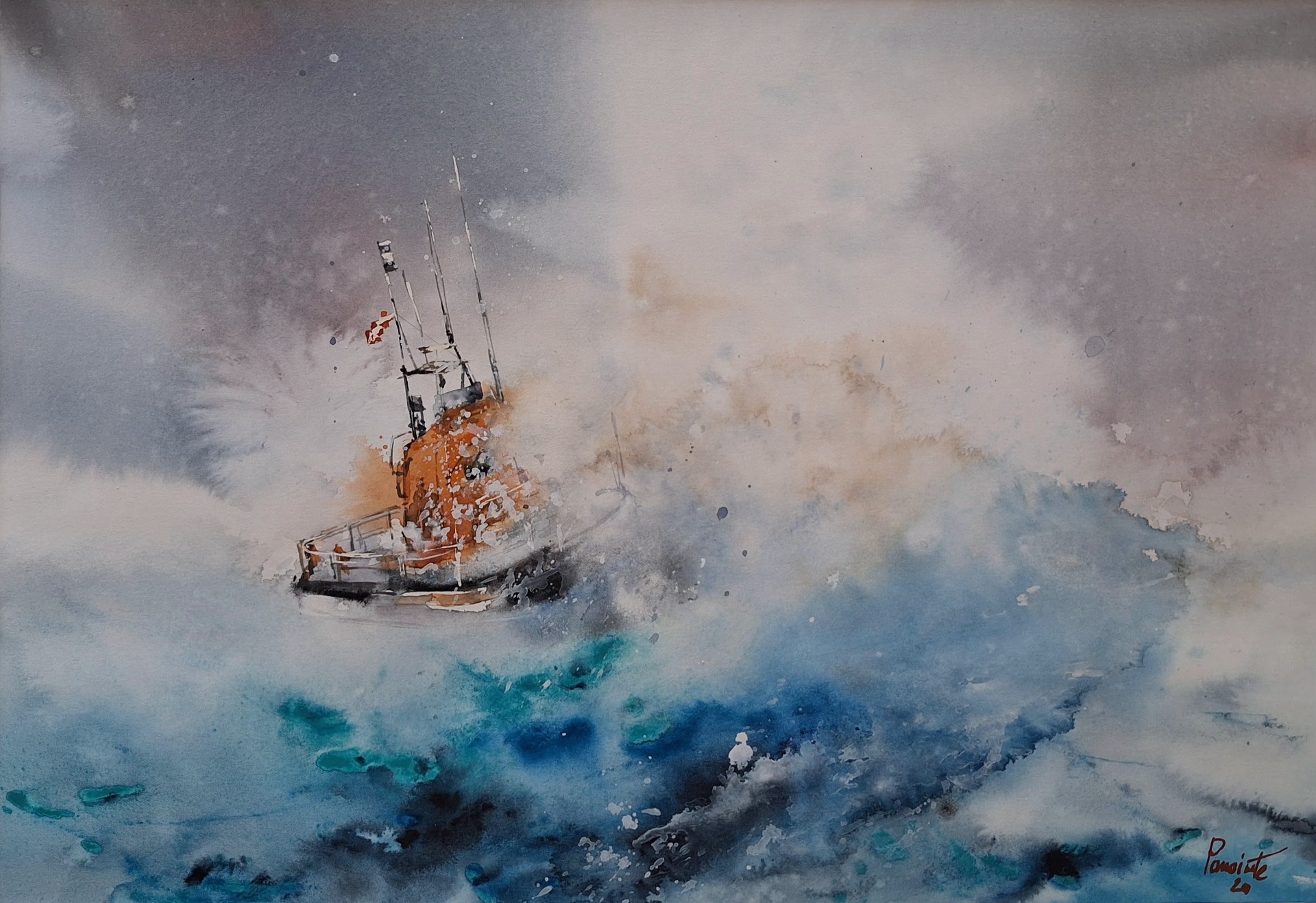 original artwork,35x50cm, euro360
