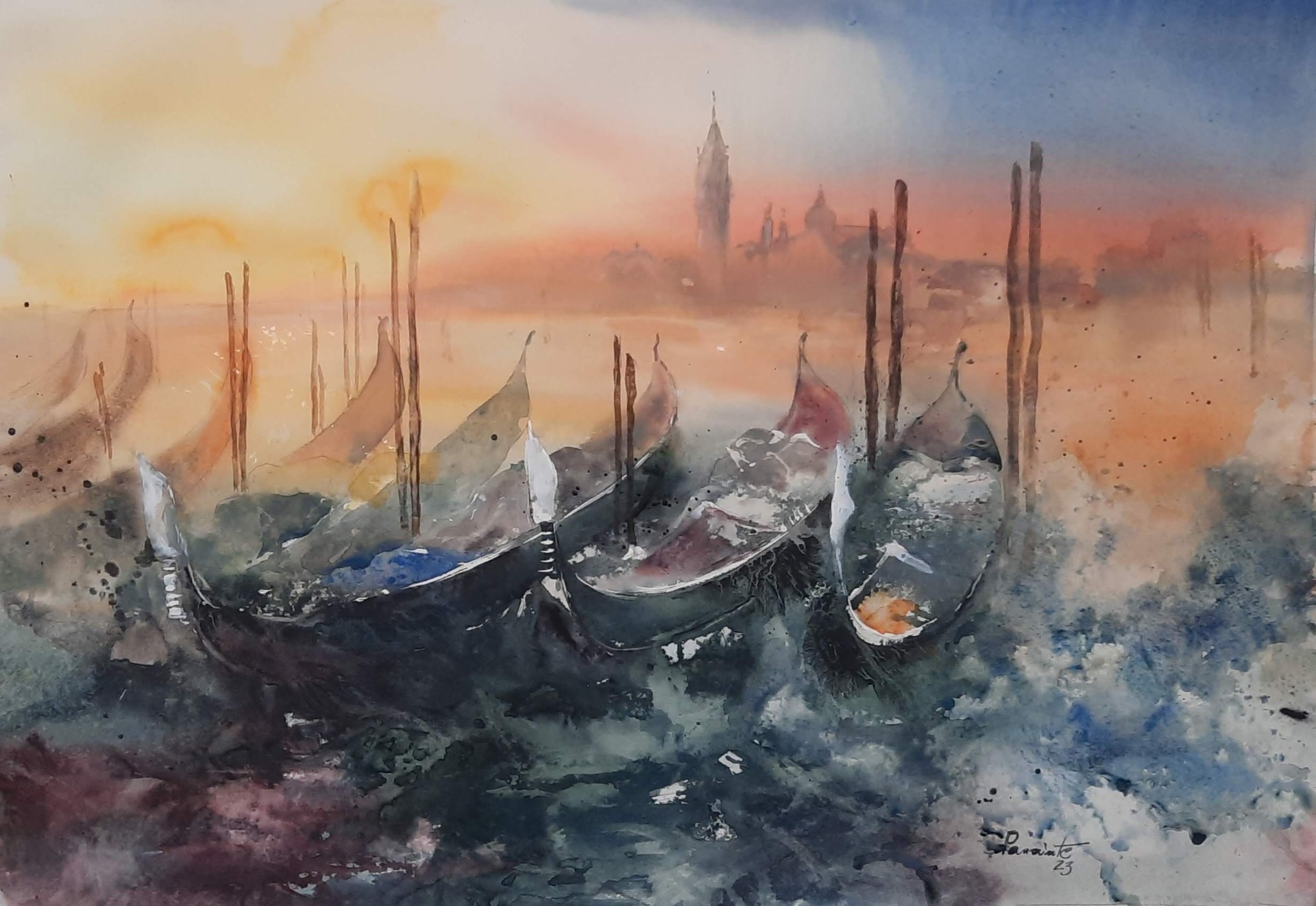 Venice, watercolor 50x70, euro 600