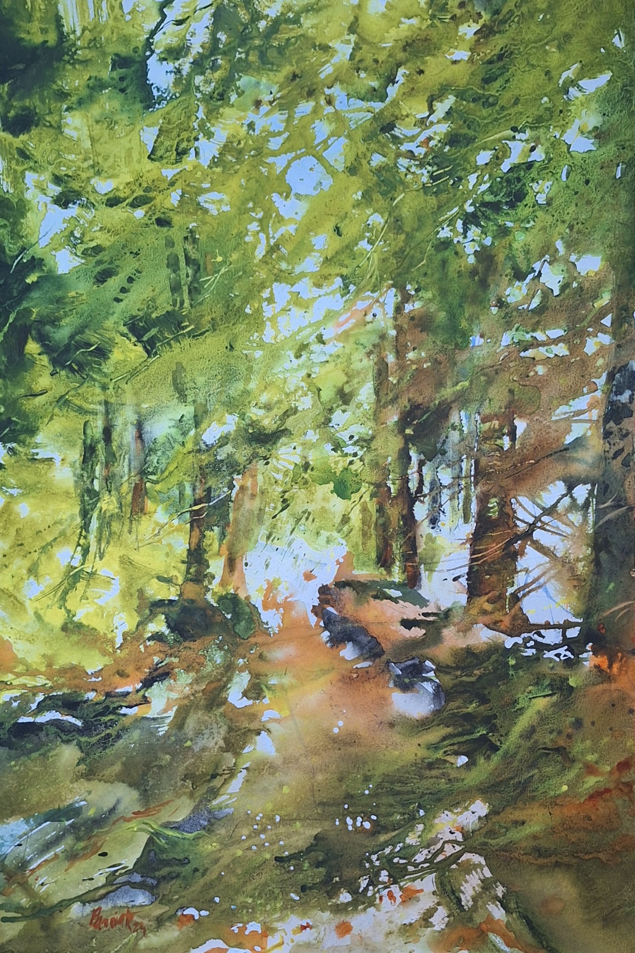 original watercolor, 38x56 cm, euro 450