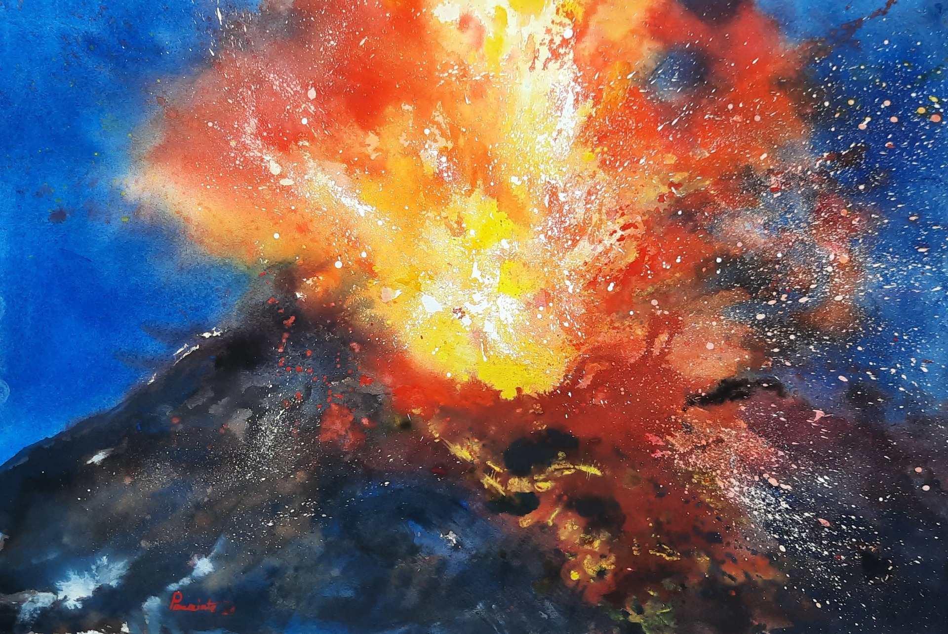 original watercolor, 38x56cm, euro 600